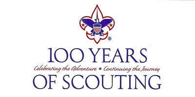 100 Years of Scouting Window Cling