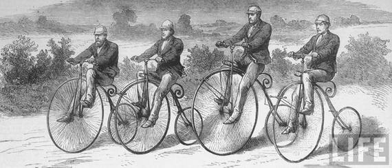 Old Tyme Bicyclists courtesy of Life Magazine
